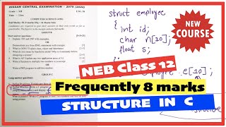 Class 12 Structure in C 8 marks solution [upl. by Einnej]