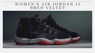 “Exclusive Women’s Air Jordan 11 Bred Velvet 🔥  A MustHave for Jordan Fans” [upl. by Enelrae]