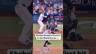 Shohei Ohtani’s FIRST EVER World Series Hit shoheiohtani ohtani worldseries dodgers losangeles [upl. by Nylrahc485]