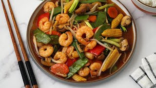 The Best King Prawn Chop Suey Recipe in 15mins [upl. by Merrill]