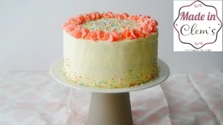 FUNFETTI CAKE LAYER CAKE VANILLE MADE IN CLEMS [upl. by Franklyn]