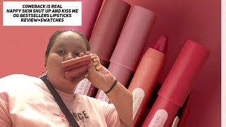 COMEBACK IS REAL Happy Skin Shut Up And Kiss Me Lipsticks OG Bestsellers ReviewSwatches [upl. by Avron894]