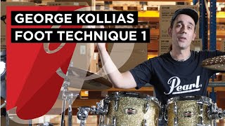 Double Bass Tutorial with George Kollias Official 1 Foot technique [upl. by Huppert]