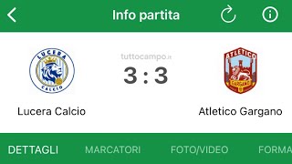 JUNIORES LUCERA LUCERA ATLETICO GARGANO 33  BELLISSIMA PARTITA CIAO SAMUELE… [upl. by Guilbert98]