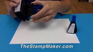 How to ReInk or Refill a Trodat SelfInking Stamp [upl. by Clementas784]