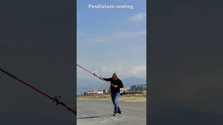 fishing pendulum longcasting surfcasting fish casting [upl. by Ynaffyt]