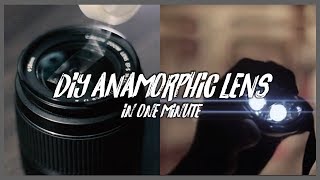 DIY Anamorphic Lens in 1 Minute [upl. by Enyamart]