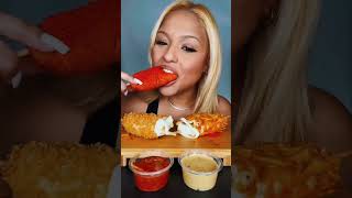 Korean Corn dog mukbang mukbang trending food shortvideo shorts viralvideo video [upl. by Almita]