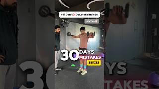 11 Dont ❌ do lateral raises  like this ☝🏻 properform gym mistakes gymseries gymviral [upl. by Aiykan]