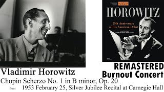 Vladimir Horowitz Chopin Scherzo No 1 in B minor Op 20 1953225 [upl. by Ivey]