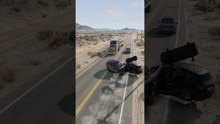 Solid line crossing sim beamng carcrash [upl. by Dolli]