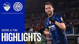 ROMA 03 INTER  HIGHLIGHTS  SERIE A 2122 🥳⚽⚫🔵 ForzaInter [upl. by Etnor103]