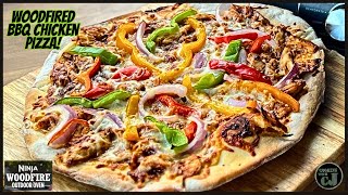 EASIEST BBQ CHICKEN PIZZA Ninja Woodfire Oven [upl. by Yatnoj]