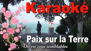 quot Paix sur la Terre quot de Gilles Dor Playback Orchestre Karaoké [upl. by Akirret]