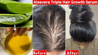 Easy DIY Aloe Vera Hair Mask For Strong ampThicker Hair  Hair Mask For Extreme Hair growthHair loss [upl. by Elegna]