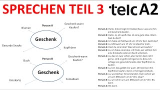 TELC A2 Almanca Sınavı Konuşma 3Bölüm Sprechen Teil 3 etwas aushandelnetwas zusammen planen 5 [upl. by Asirrac]