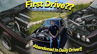 FIRST DRIVE of the 0 Mile S52 BMW E34 Swap [upl. by Nnairet273]