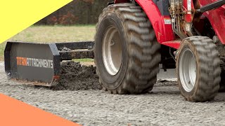 Small Tractor Land Plane  Gravel Driveway Maintenance [upl. by Juditha]