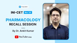 INICET Nov 24 Pharmacology Recall by Dr Ankit Kumar🔍 [upl. by Good]