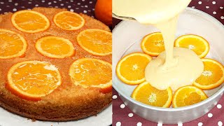 Torta Rovesciata allarancia Ricetta facilissima e con pochi ingredienti 🍊👌 tortadiarance [upl. by Lionel619]