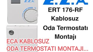 Eca Kablosuz Oda Termostatı Montajı eca odatermostatı kombi termostat [upl. by Yemarej]