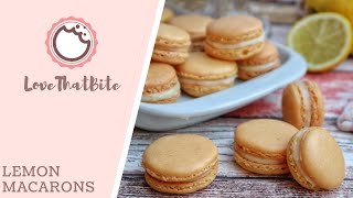 lemon macarons  lovethatbitecom [upl. by Bourgeois732]