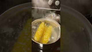 Boiling corn as an African food By the way I found out that I’m allergic to corn [upl. by Massie]