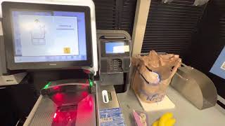 Toshiba Self Checkout at Kroger Custer and Parker Road Plano TX [upl. by Viv606]