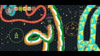 WormateIO  The Running Tiny Worm Epic Adventure in Wormateio Best Moments [upl. by Odoric]