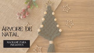 Tutorial Árvore de Natal Macramê  Passo a passo Macramê [upl. by Ettesil]