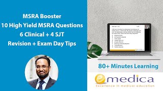 MSRA 2024 Booster  10 MSRA Questions 6 Clinical  4 MSRA SJT scenarios  tips for MSRA preparation [upl. by Gus]