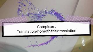 Math bac pc complexehomothétie translation rotation [upl. by Goober]