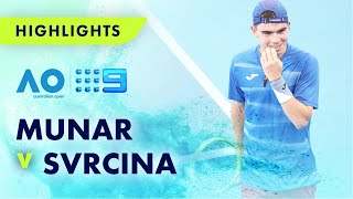 Match Highlights Jaume Munar v Dalibor Svrcina  Australian Open 2023  Wide World of Sports [upl. by Perkin]