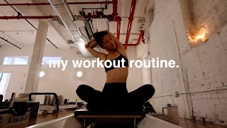 ALONE IN NEW YORK 🖇️ my workout routine [upl. by Llessur463]