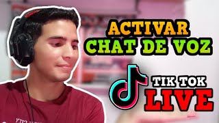 COMO ACTIVAR EL CHAT DE VOZ EN TIK TOK 2023✔️ [upl. by Nnaeirrac]