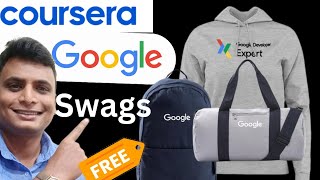 Claim November Free Swag ‎️‍‎️‍🔥By Google amp Coursera  Free Certificate Swags Tshirts For Everyone [upl. by Codding]