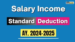 Standard Deduction from Salary AY 2425  Standard Deduction in New Tax Regime  Standard Deduction [upl. by Navaj]