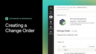 Houzz Pro Change Orders [upl. by Lihka]