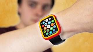 RhinoShield CrashGuard NX for Apple Watch Review Slim and Customisable [upl. by Nereus]