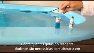 Como medir a Alcalinidade da Piscina [upl. by Bocyaj]