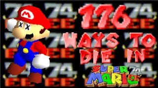 176 Ways to die in Super Mario 74 Extreme Edition [upl. by Aiela]