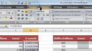 Excel 2007  Réalisez un Cumul  Fonction SOMME [upl. by Broderick655]