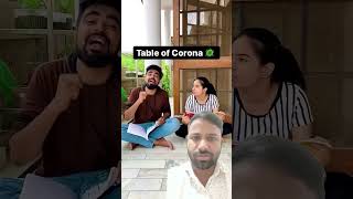 Table of corona comedy funny shorts [upl. by Rafiq151]