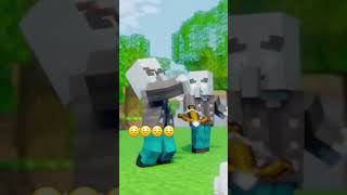 Steve save his friend minecraft shorts steve [upl. by Isoj]