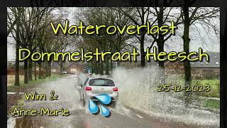 Wateroverlast Dommelstraat Heesch 25122023 [upl. by Zarla]