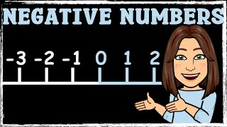 Understanding Negative Numbers  Maths with Mrs B [upl. by Lyell]