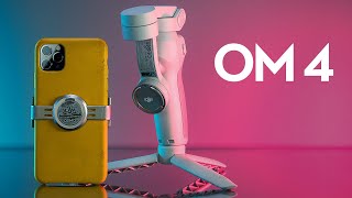 DJI OM 4 Smartphone Gimbal Review  It Stabilizes It Folds It Snaps [upl. by Richardo298]