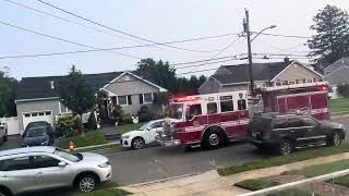 Massapequa fire department engine 6311 responding 10123 [upl. by Jeff]