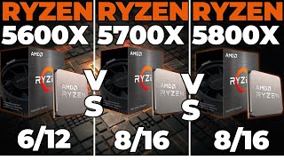 Ryzen 5 5600x vs Ryzen 7 5700X vs Ryzen 7 5800X [upl. by Man]