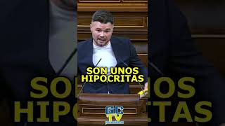 quotSon unos hipócritasquot Rufián a PP y VOX sobre Venezuela pp psoe vox sumar [upl. by Gerdeen]